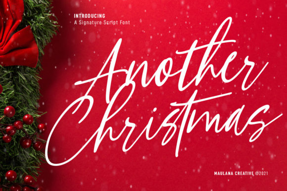 Another Christmas Script: Your Go-To Font for Festive Elegance