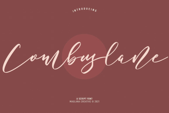 Combuslane Script: A Luxurious Handwritten Font for Modern Creators