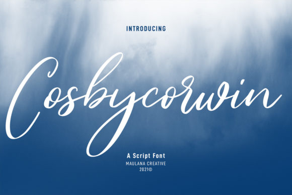 Cosbycorwin Script: A Fresh Take on Classic Handwritten Elegance