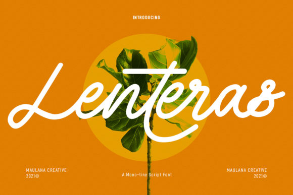 Lenteras Monoline Script: Your New Favorite Vintage Font