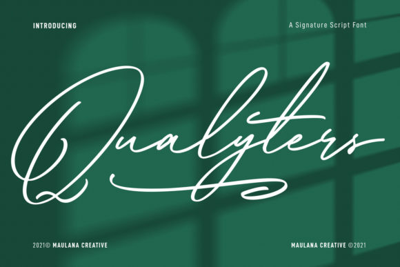 Qualyters Script: A Signature Font for Modern Branding