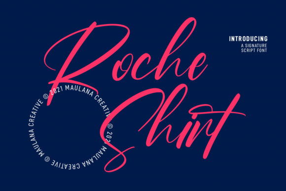 Roche Shirt Script: Your Go-To for Authentic Handwritten Style