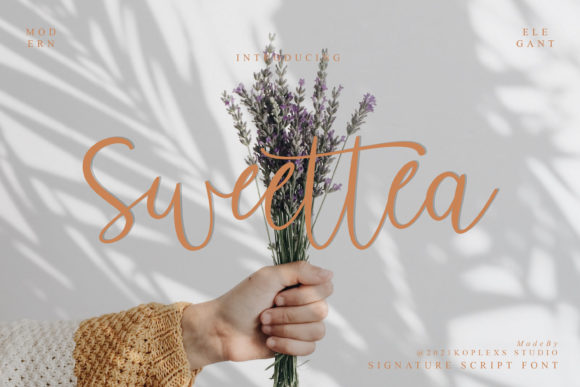 Sweettea Script: The Modern Calligraphy Font for Real Projects