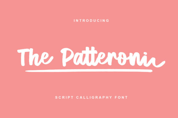 The Patteroni Script: A Friendly Handwritten Font for Modern Projects